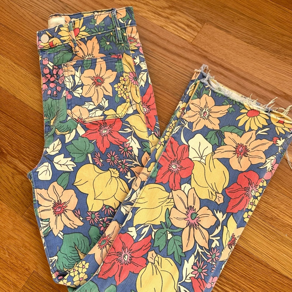 MOTHER - Floral jeans